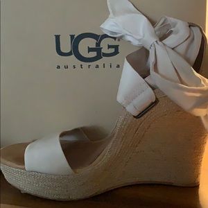 Ugg platform sandals.